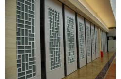 China Interior Suspended Sliding Glass Folding Partition 4 Standard / Parking Track Systems supplier