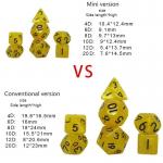 Candy color mini resin desktop game dice set