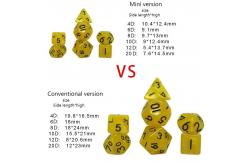 China Candy color mini resin desktop game dice set supplier
