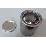 1 Gallon Metal Empty Clear Paint Pail Bucket With Lid for sale