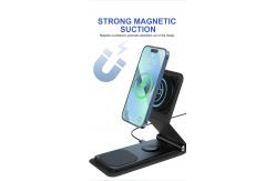 China Fast Charging Folding Wireless Charger For IPhone Airpods AppleWatch Fast Charger supplier