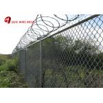 Hot Dipped Galvanized 6 Foot Chain Link Fence Cyclone Wire For Rural Fencing for sale