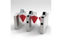 China Metro Station Flap Turnstile Gate Entry Control With QR Code Reader supplier