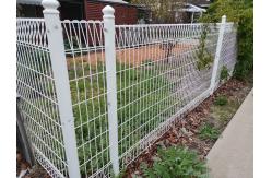 China Pvc Coated 3d Bending Curved Garden Welded Wire Mesh Panel Fence Galvanized Steel supplier