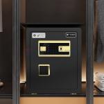 Fingerprint Lock Smart Home Safe Box Dual Alarm 26kg(Black)