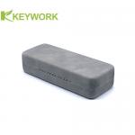 Square Grey PU Leather Metal Optical Glasses Case Packing Sunglasses Box Set Bag Factory for sale