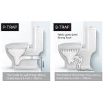 Square WC Siphonic Flush Sanitary Ware Toilet Self Cleaning Spray