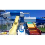 Outdoor Game Water Park Equipment Play Area Big Fiberglass Slide For Kids for sale