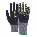 Washable Nitrile Palm Coated Work Gloves , Touchscreen Cut Resistant Gloves Mechanic for sale