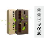 Fingerprint Lock Commercial Safe Box 3D Stereo Soft-Roll Leather Adjustable Shelves