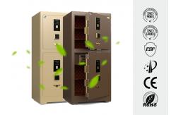 China Fingerprint Lock Commercial Safe Box 3D Stereo Soft-Roll Leather Adjustable Shelves supplier