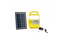 China OEM Yellow 6000mah Portable Solar Camping Light For Gardens supplier