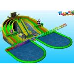 Outdoor Spongebob Inflatable Slide Colorful With Water Pool Games for sale