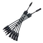 Less Than 0.5 M Ohm Contact Resistance Copper Fixed Connector Solar Branch Cable for sale