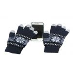 Knitted Touchscreen Winter Gloves 85 % Acrylic 15 % Spandex Material for sale