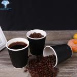 BPA Free 8oz Double Wall Paper Coffee Cups For Tea Milks for sale