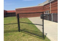 China Black PVC Coating Chain Link Fence Roll 6ft 7ft 8ft supplier