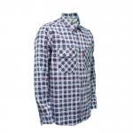 Long Sleeve FRC NFPA 2112 CAT 2 FR Shirt ARC Rated 6.5 Oz Plaid Pattern for sale