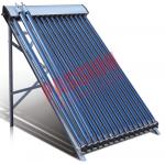 20 Tubes Heat Pipe Thermal Solar Collector Flat Roof Assembly For Room Heating  for sale