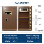 Heavy Duty Home Security Safe Box Large Biometric Fingerprint Safe With Reinforced Door & Anti-Theft Locking Bolts for sale