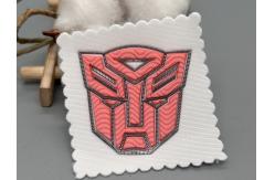 China Personalized Embossed Cloth Patches Uniform Custom Shape Design supplier