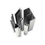 Anodized Polished Aluminum Profile For Glass Sliding Door Wardrobes Frame for sale
