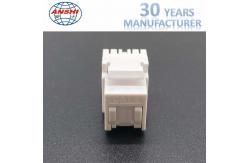China Network RJ45 Keystone Jack CAT5E CAT6 180 Degree UTP supplier