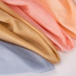 Charmeuse Shimmer Tulle Chiffon Cotton Silk Blend Fabric Plain for sale