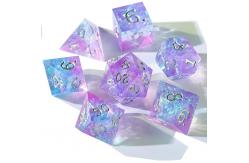 China Antiwear Resin Unicorn Dice Set Sharp Edges Sturdy Multipurpose supplier