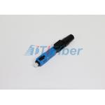 SC / UPC Field Assembly Fiber Optic Connector Optical Cable Connector Singlemode for sale