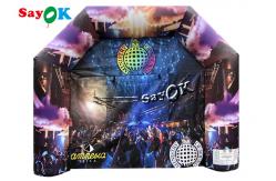 China Air Inflatable Tent Garden 15x15ft Inflatable Disco Marquee With Speaker Light supplier