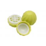 Lemon Color Lip Balm Container Ball Shaped Plastic Lip Balm Tube With Screw Cap for sale