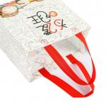 Custom Laminated Non Woven Takeaway Food Bag with Handles – Waterproof & Reusable