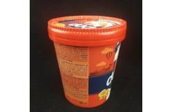 China 475ml Biodegradable Ice Cream Tubs With Lids , 520ml Ice Cream Paper Bowl supplier
