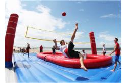 China Custom Made Inflatable Sports Games Funny Bossaball Court supplier