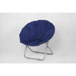 Blue Floding Kids Playroom Furniture Chair With  Iron Frame And Fabric Seat for sale