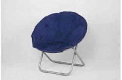 China Blue Floding Kids Playroom Furniture Chair With  Iron Frame And Fabric Seat supplier
