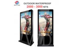 China Non Touching AC Temp Control 100V - 240V Vertical Outdoor LCD Digital Signage supplier
