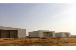 China Q235B Steel Structure Hangar Customized Design For Aircraft Storage supplier