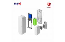 China FCC ROHS Wifi Door Window Sensor Tuya 91dBm With 1400mAh Battery supplier