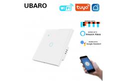 China Smart WIFI Light Switch Grey 1 Gang Waterproof Fireproof Vioce Control supplier