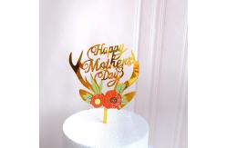 China Garland Happy Birthday Acrylic Cake Topper Decorations W12.5cm supplier