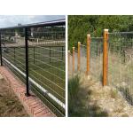 Standard Export Dimension Welded Wire Mesh Fence Black Colour for sale