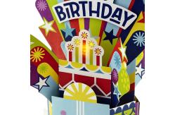 China Customized Logo Musical and Illuminated 3D Birthday Cards OEM/ODM Accepted supplier