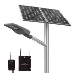 All In One 14000lm 30W 80W LED Solar Powered Street Light 18V pole install for sale