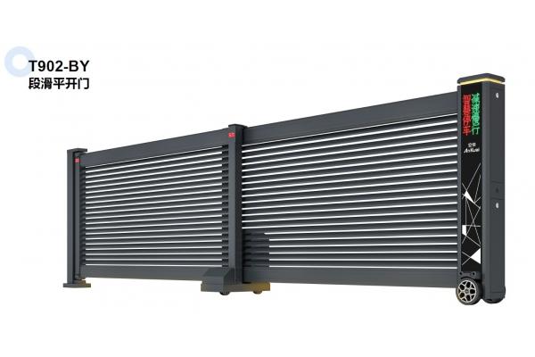 High Security Electric Telescoping Driveway Gate Cast Slats Cantilaver Aluminium Gate