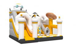 China OEM Kids Planet Inflatable Combos Sports Enthusiast Small Bounce House With Slides supplier