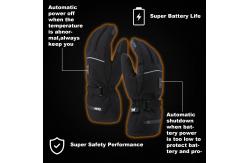 China Electric Rechargeable Warming Gloves 7.4V 12V Polyester supplier