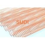 Electroplated Rose Gold 2 50.8 Mm Pitch 4:1 Spiral Bound Coil for sale
