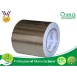 Reinforced Aluminium Foil Tape Heat Resistance , High Temperature Foil Tape Hot Melt for sale